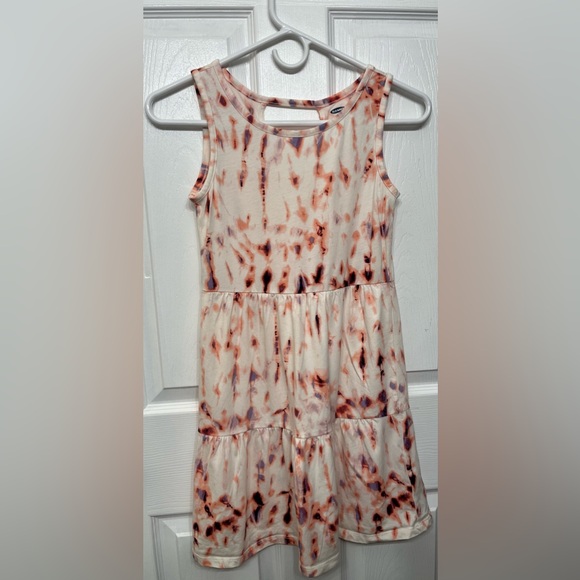 Old Navy Girls Tie Die Sleeve Less Sun Dress size 10/12 - Picture 1 of 5